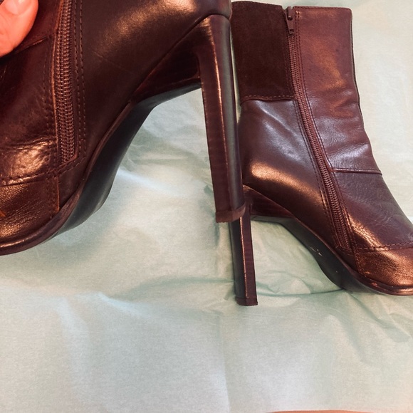 VTG STEVE MADDEN PATCHED LEATHER Y2K WOMENS SZ 7.5 - Picture 2 of 5